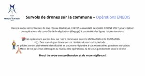 Lire la suite à propos de l’article Survol de drones sur la commune