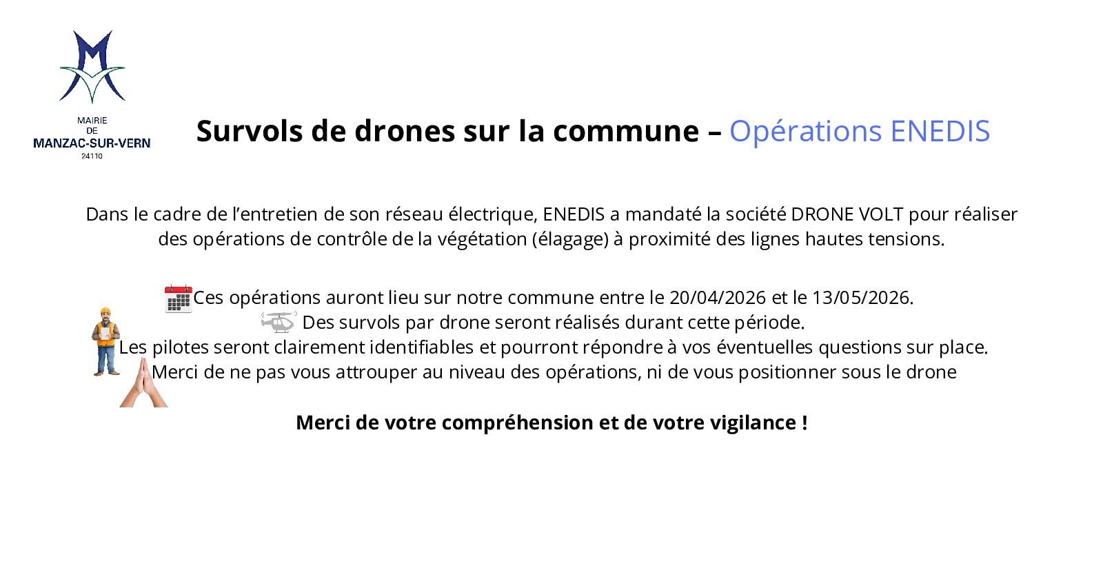 You are currently viewing Survol de drones sur la commune