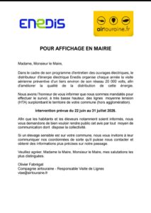 Lire la suite à propos de l’article Information ENEDIS