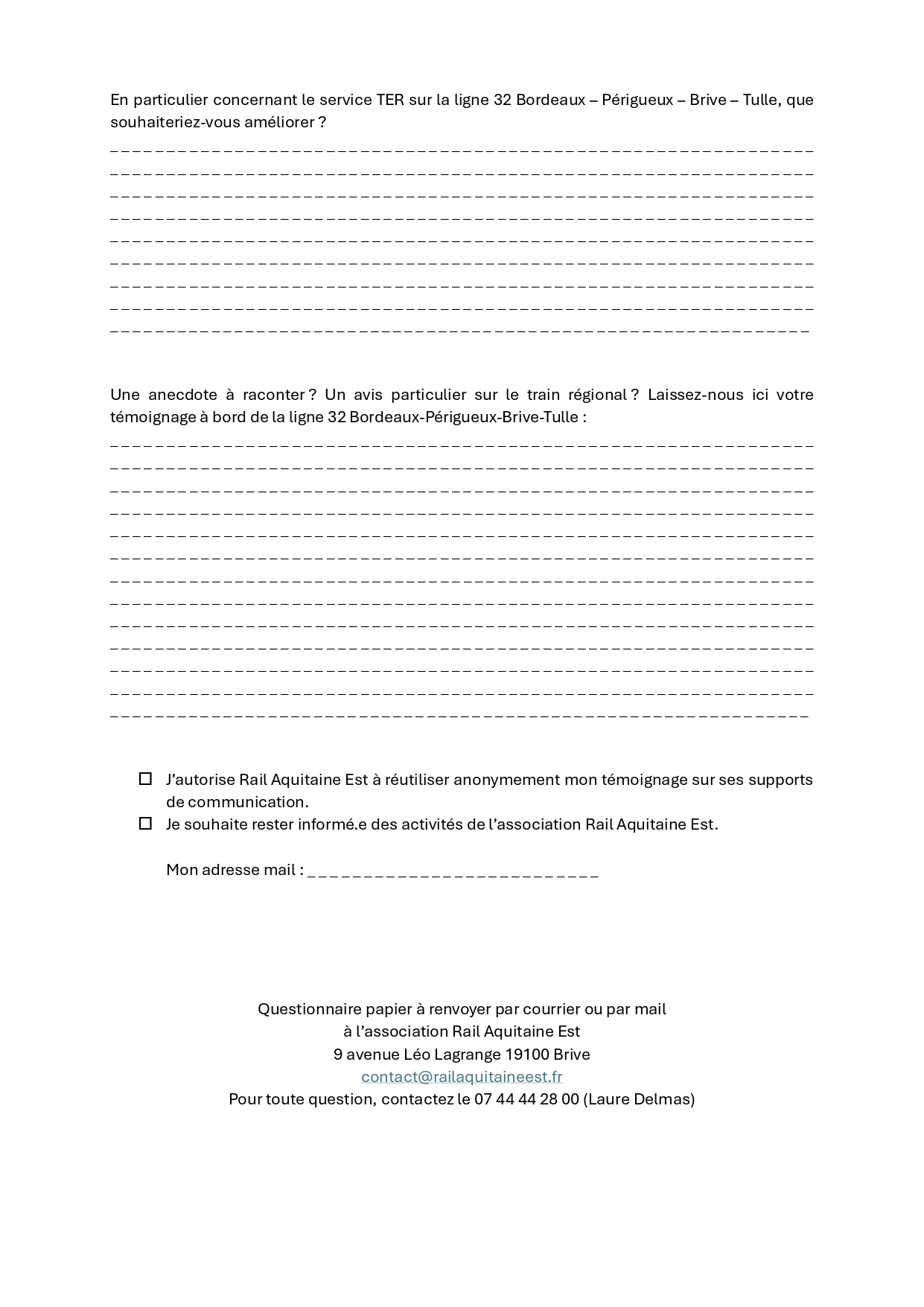 You are currently viewing Enquête sur l&rsquo;usage du train régional