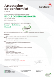 Lire la suite à propos de l’article Label Ecocert au restaurant scolaire