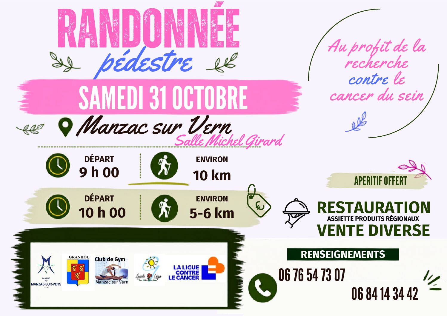 You are currently viewing Randonnée au profit de la recherche contre le cancer du sein
